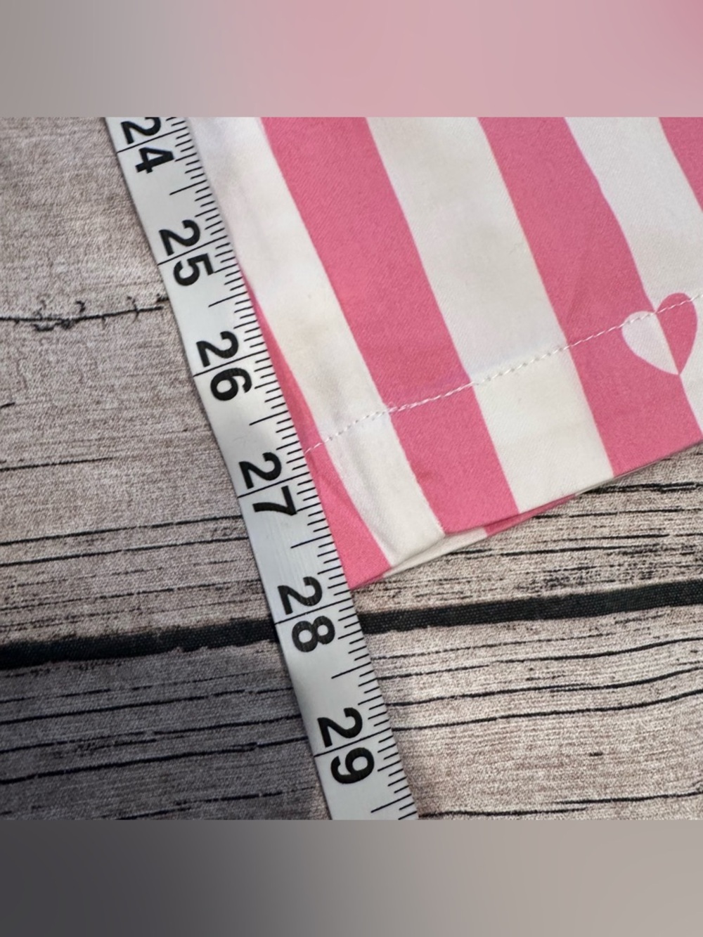 NWT Ralph Lauren Pink & White Striped 2 Piece Cotton Blend Pajama Set Size Med - Picture 11 of 12